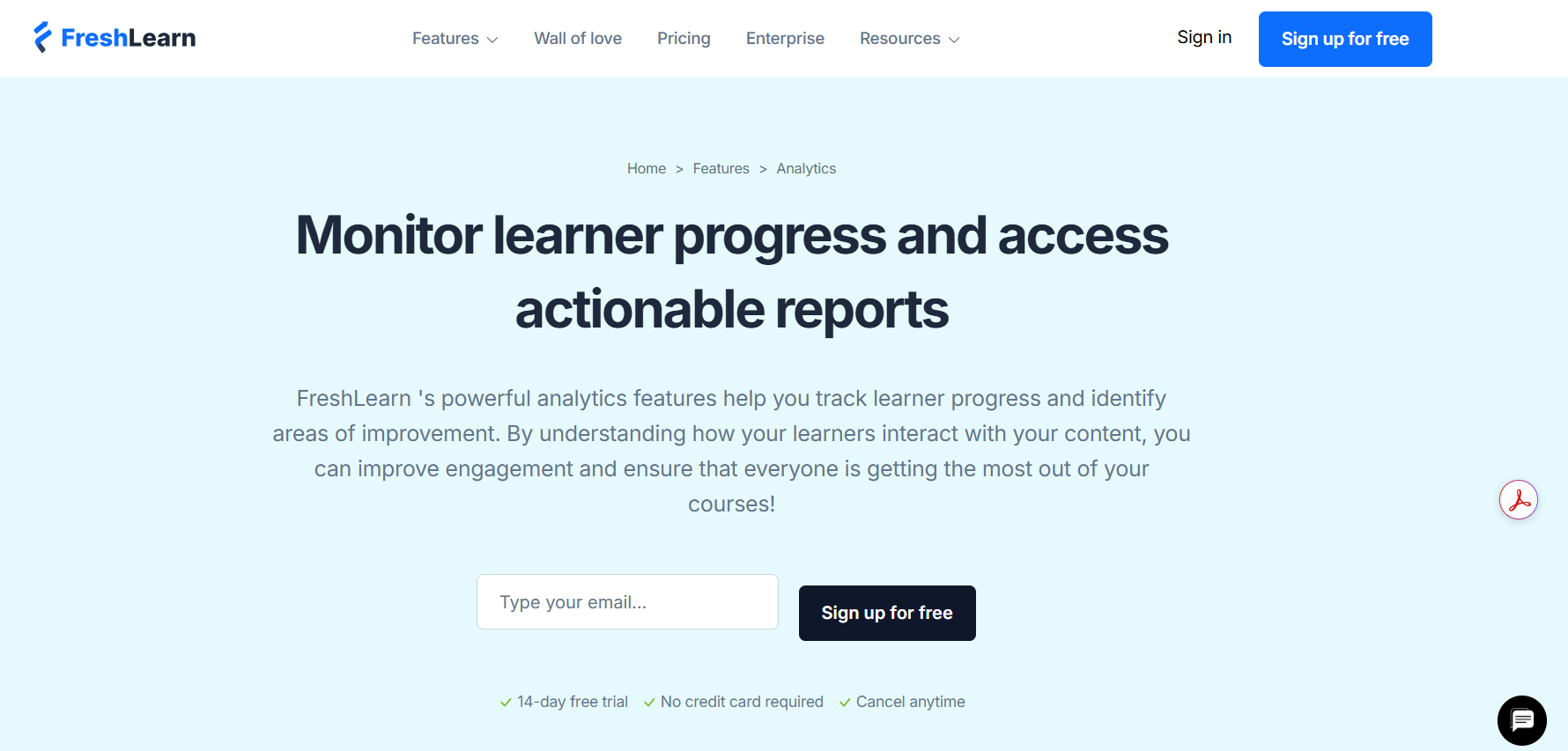 Analytics & reports