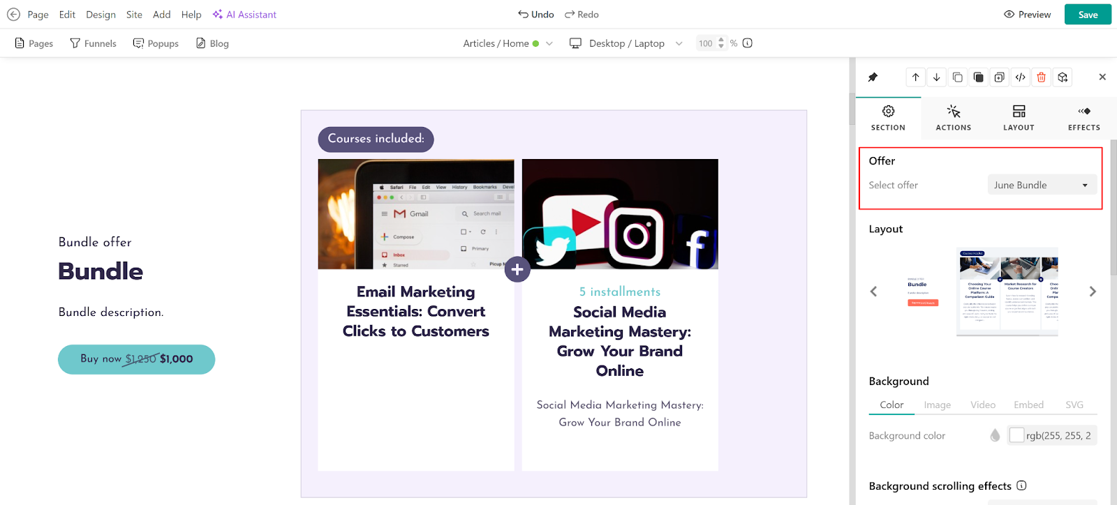 Create Bundle
