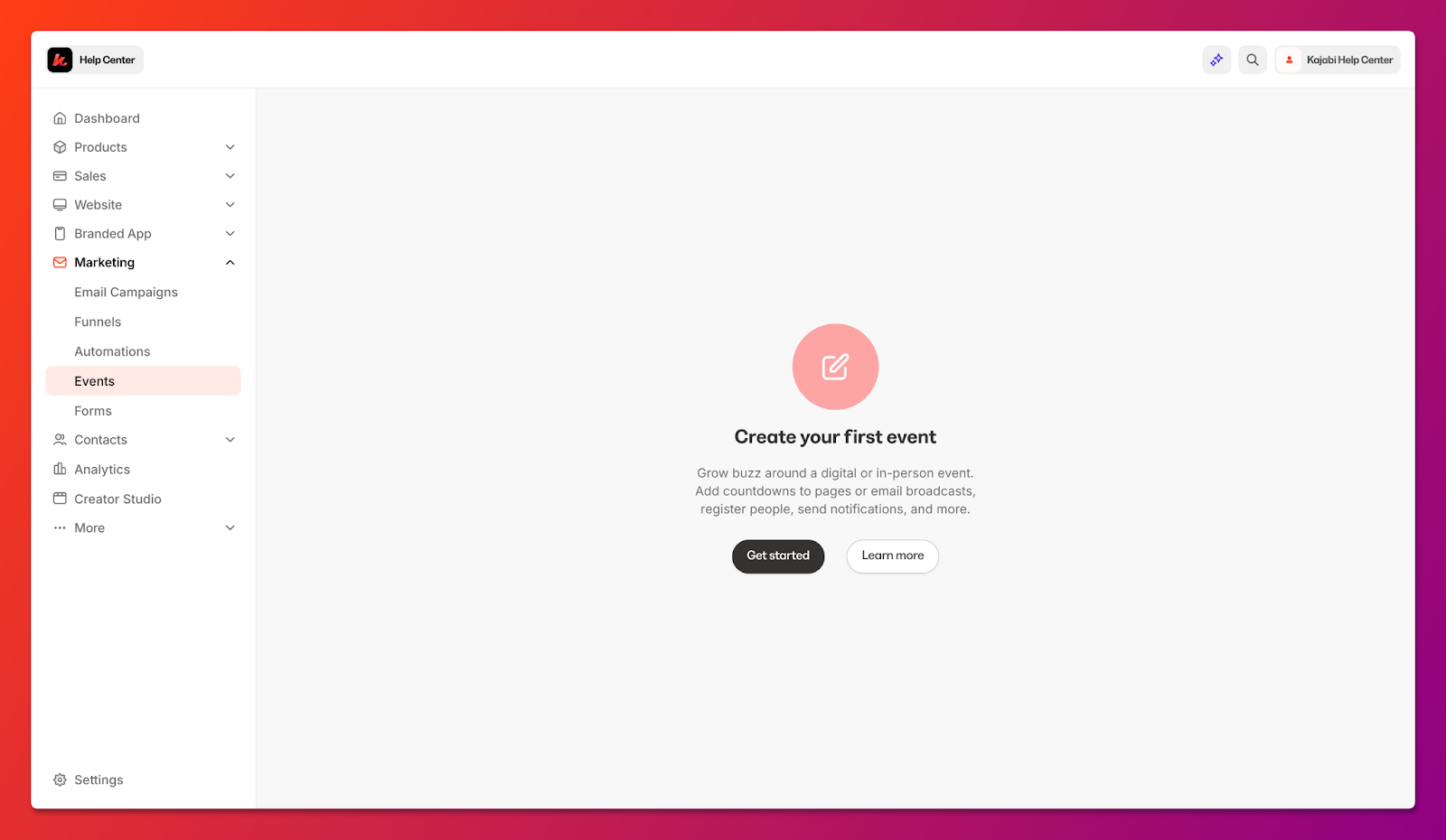Create Event