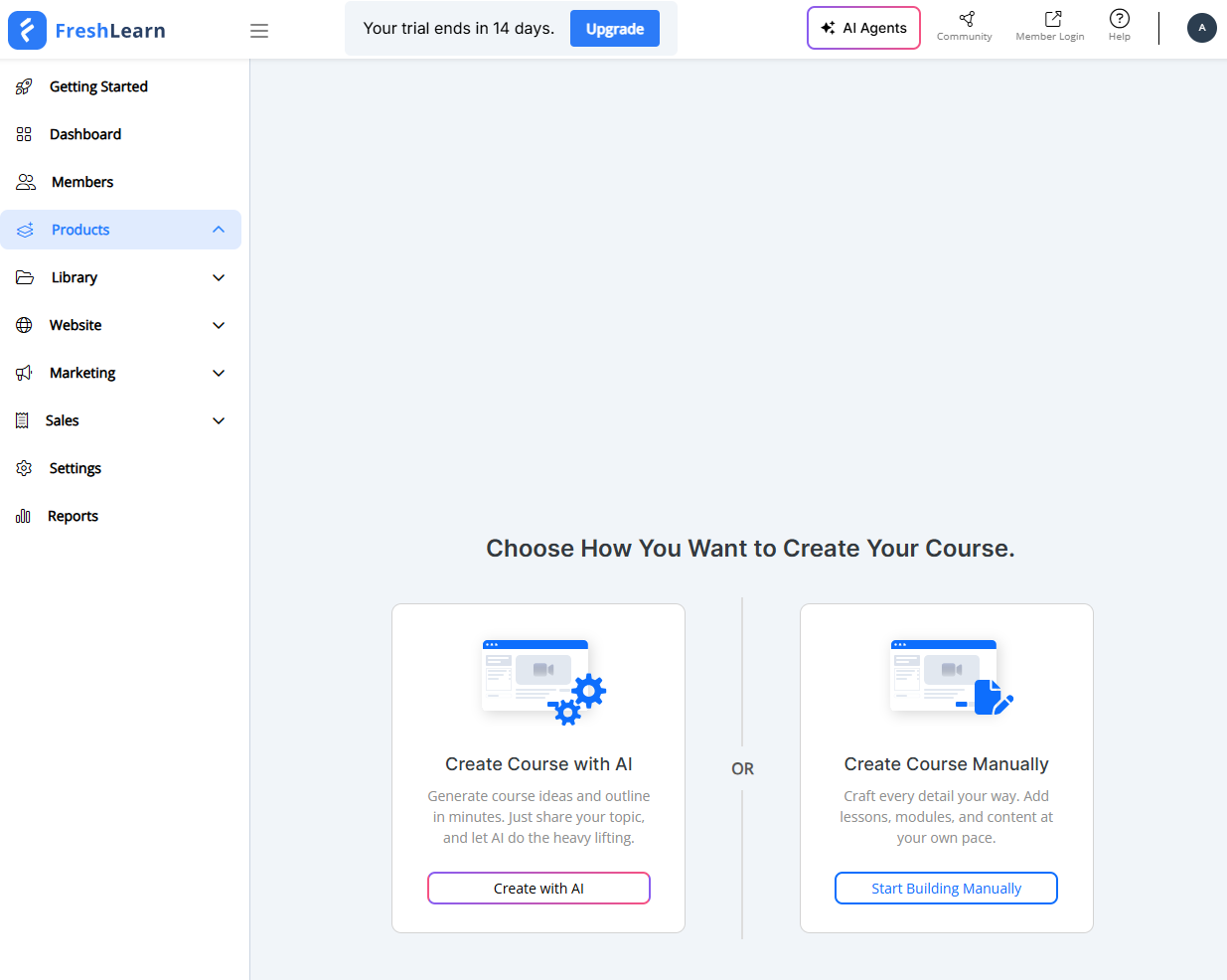Create an Online course