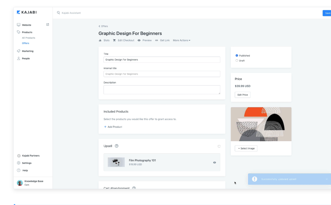 Kajabi Course builder