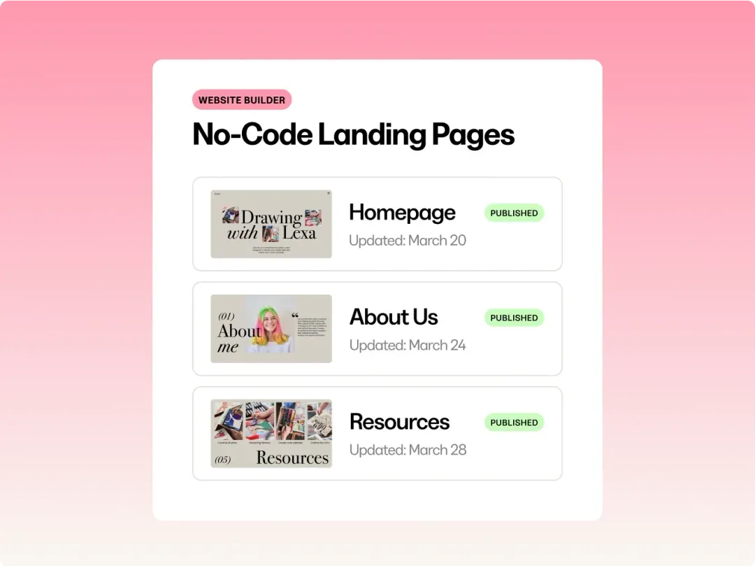 kajabi Page builder