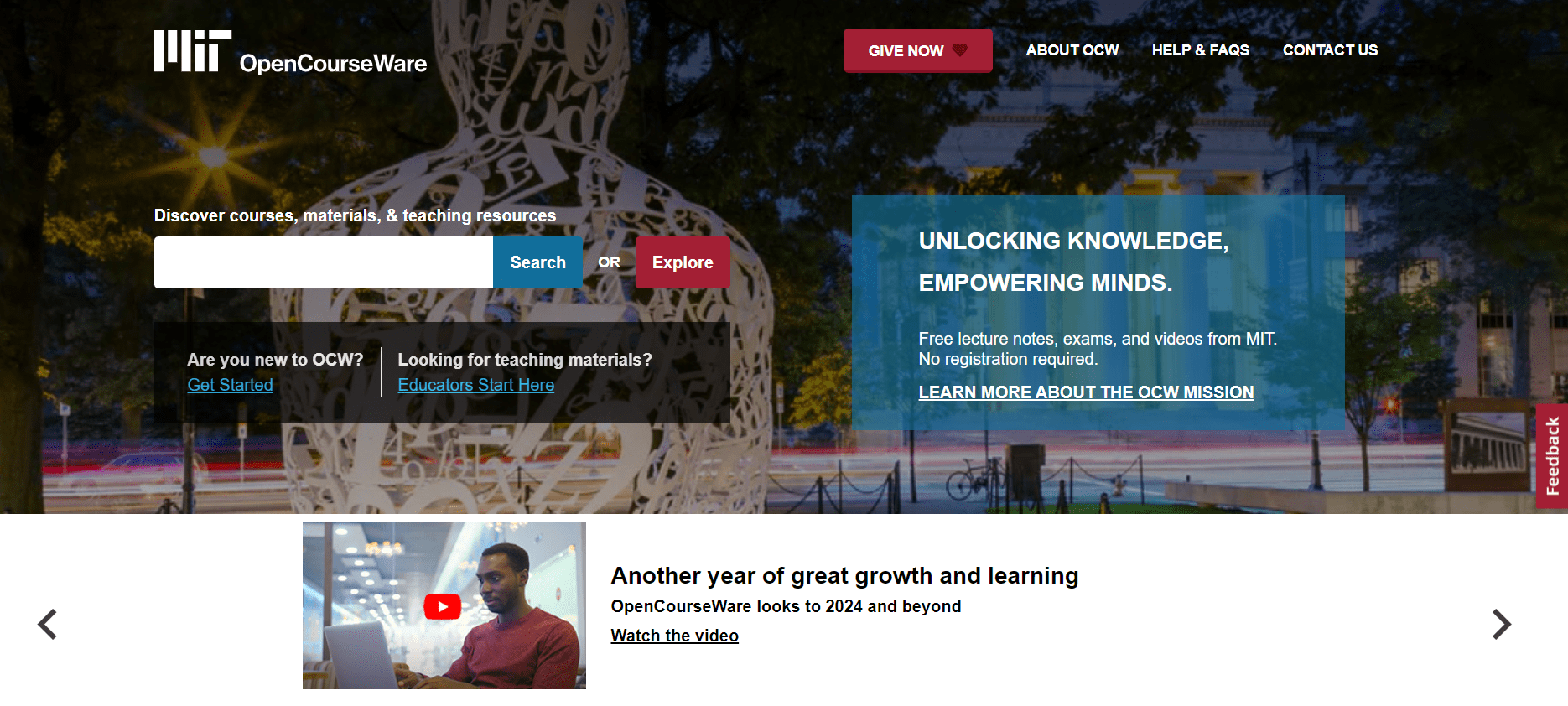 MIT open courseware