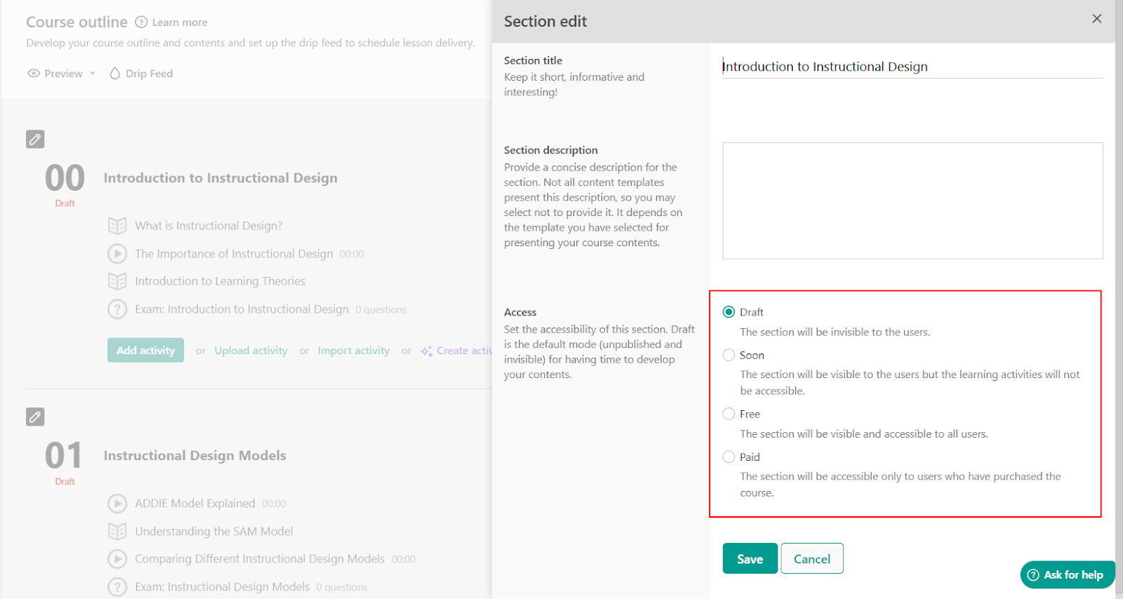 PDF type Courses