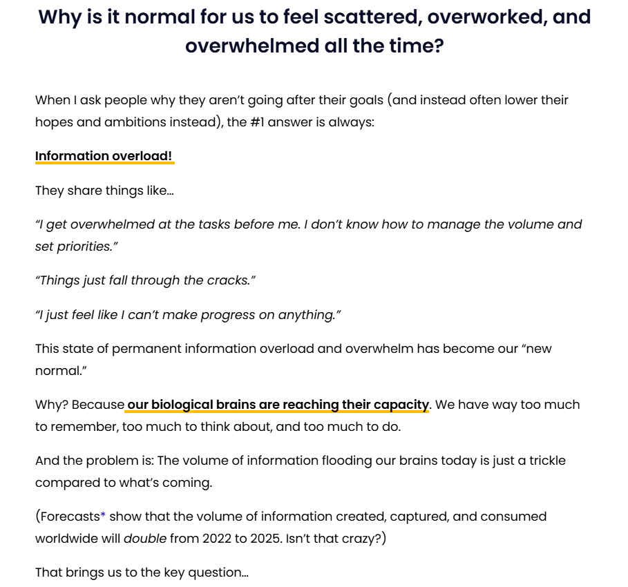 The BASB Course page